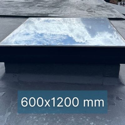 Dachfenster Flachdach – gerahmt – feststehend – 3-fach – 600 × 1200 mm