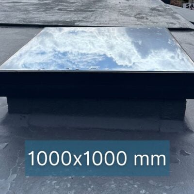 Dachfenster Flachdach – gerahmt – feststehend – 3-fach – 1000 × 1000 mm