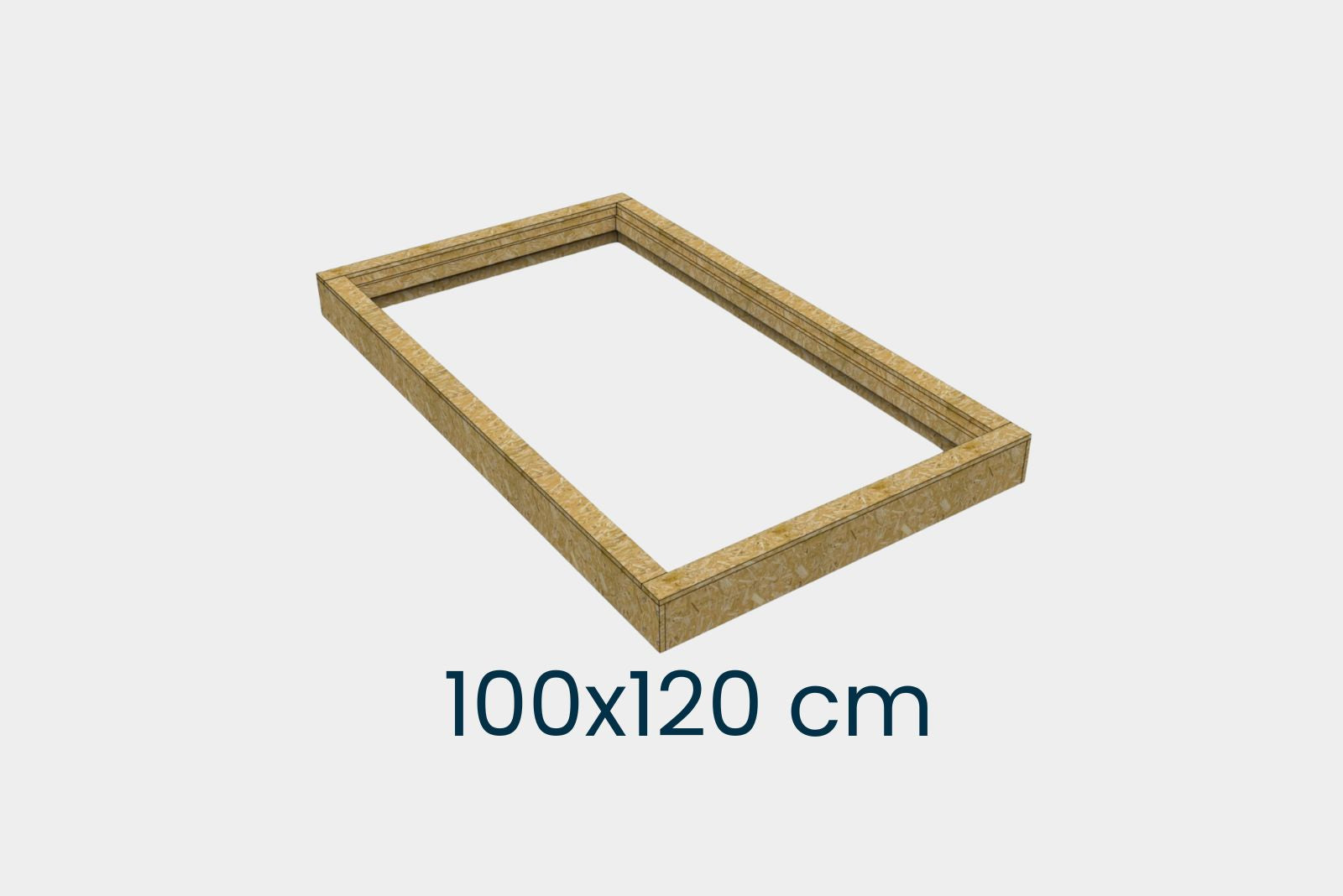 Aufsetzkranz 100 x 120 cm gedämmt OSB für Schrägdach – Produktbild