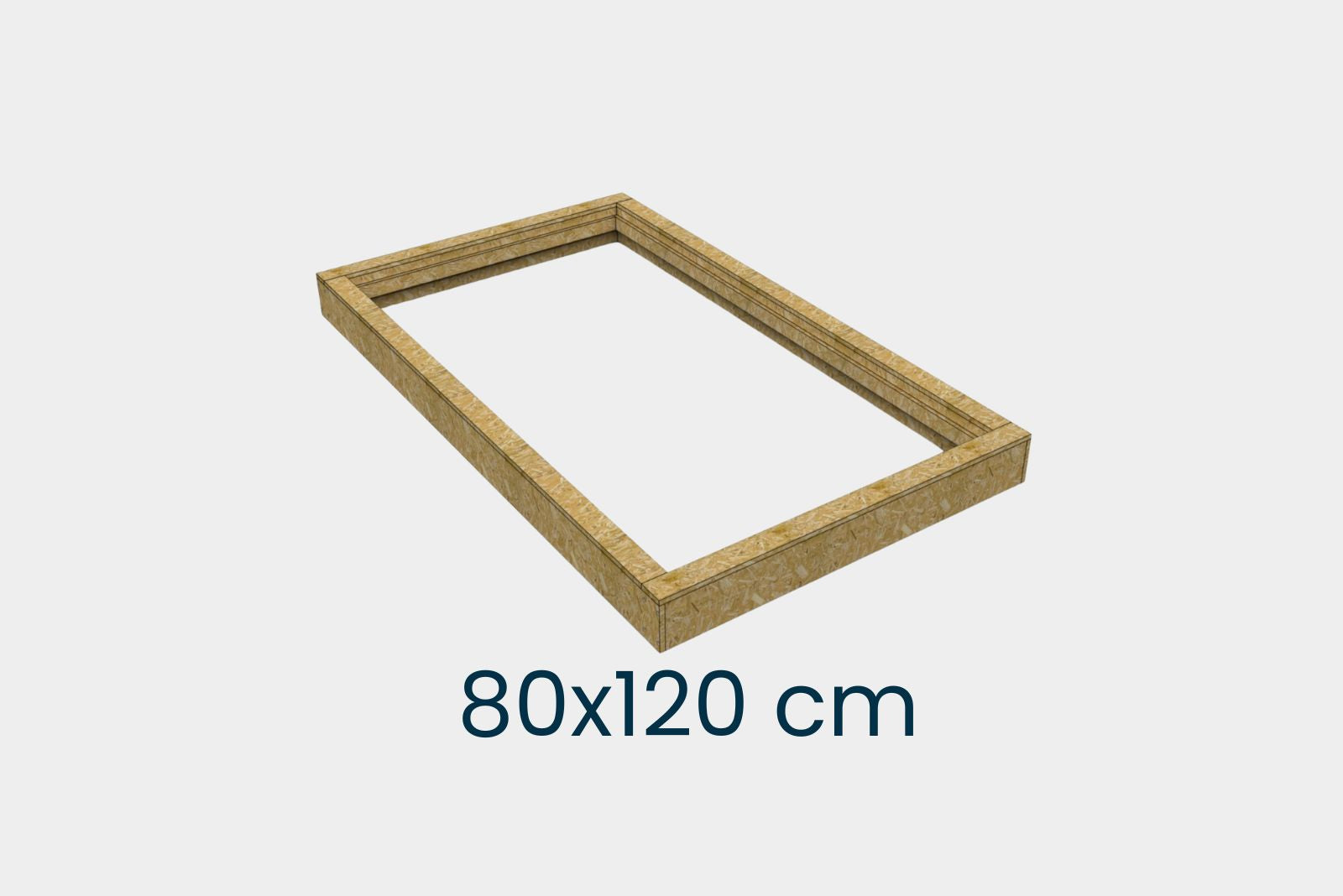 Aufsetzkranz 80 x 120 cm gedämmt Sperrholz für Schrägdach – Produktbild