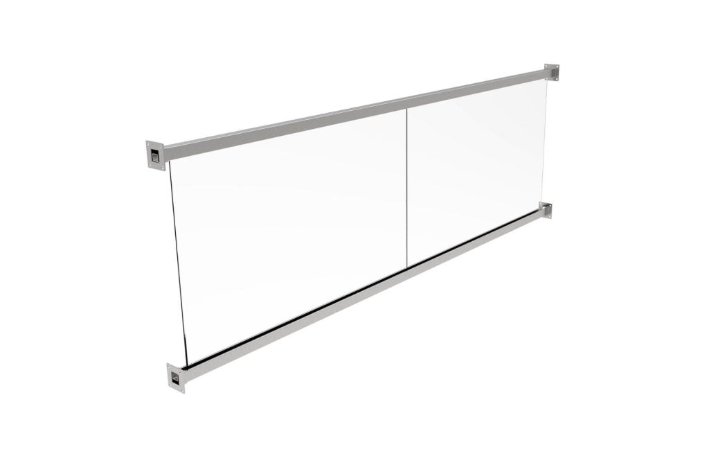 Französischer Balkon aus Glas