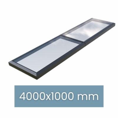 Modulares Oberlicht – gerahmt – 4000 × 1000 mm