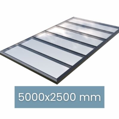Modulares Oberlicht – gerahmt – 5000 × 2500 mm