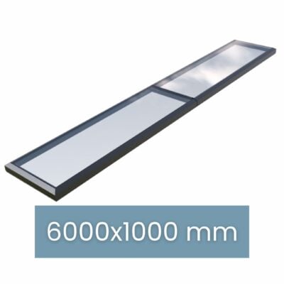 Modulares Oberlicht – gerahmt – 6000 × 1000 mm