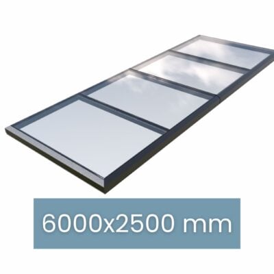 Modulares Oberlicht – gerahmt – 6000 × 2500 mm