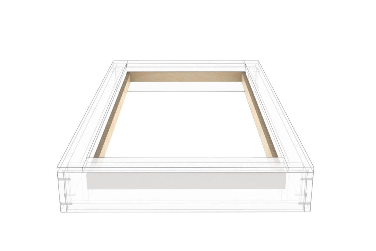 Aufsetzkranz 100 x 300 cm gedämmt OSB für Schrägdach – Detailansicht