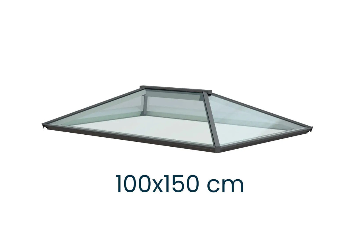 Dachlaterne Modern 100 × 150 cm – Größenangabe, SkyGlas