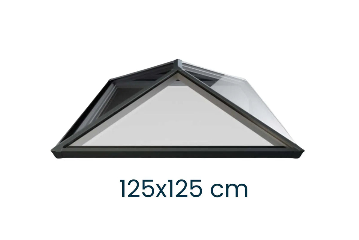 Dachlaterne Quadratisch 125 × 125 cm – Größenangabe, SkyGlas