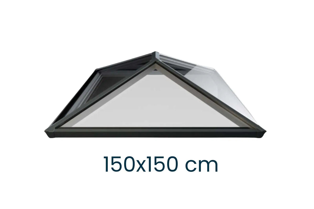 Dachlaterne Quadratisch 150 × 150 cm – Größenangabe, SkyGlas